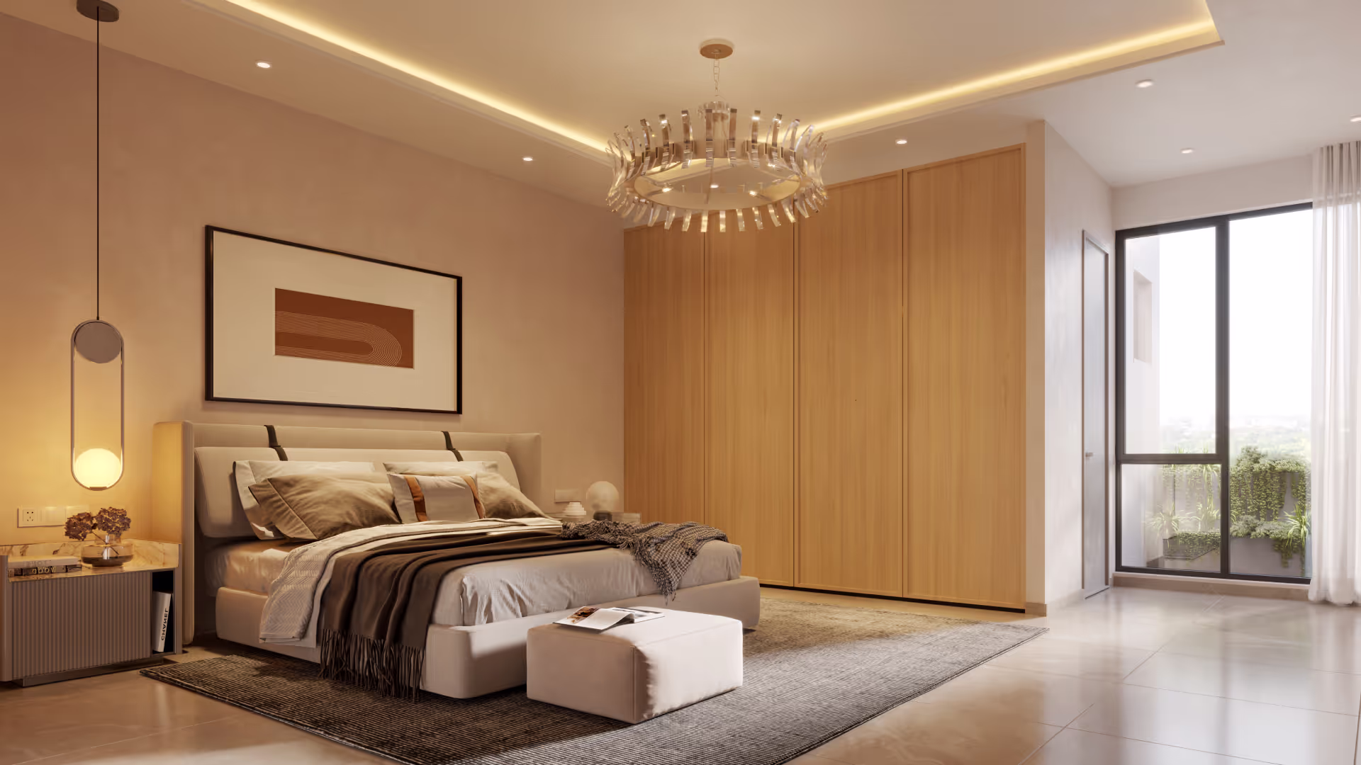 2 bedroom townhouse interior Lake City — bedroom