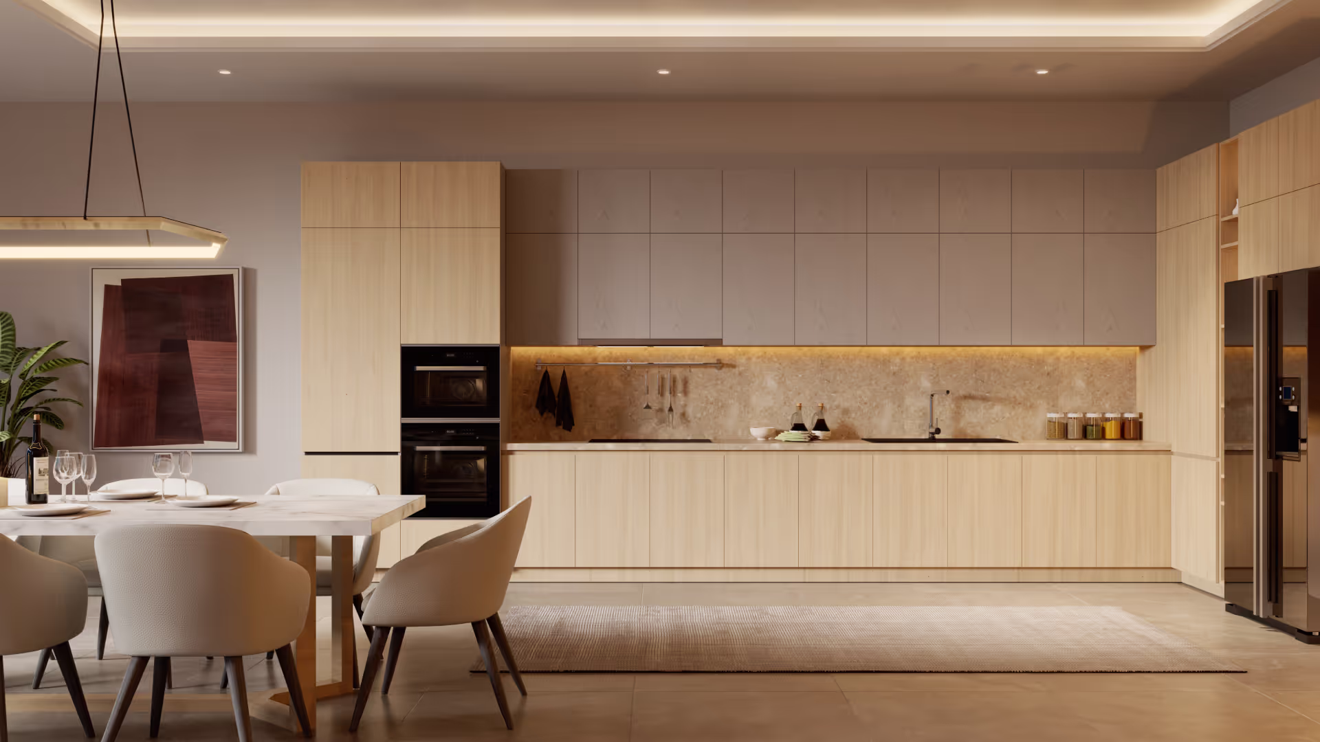 2 bedroom townhouse interior Lake City — kitchen