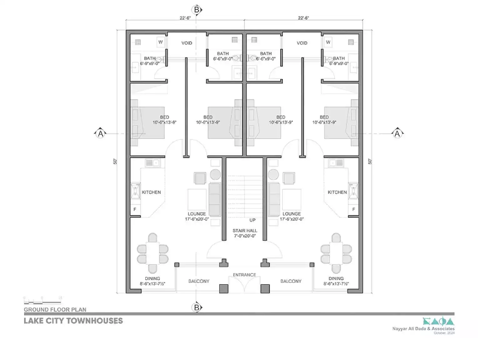 Lake City townhouse layout plan